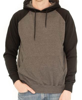 Contrast Raglan Sleeve Pullover Hoodies (6600) 7.8 Oz