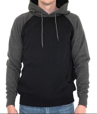 Contrast Raglan Sleeve Pullover Hoodies (6600) 7.8 Oz