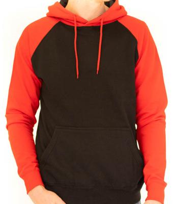 Contrast Raglan Sleeve Pullover Hoodies (6600) 7.8 Oz