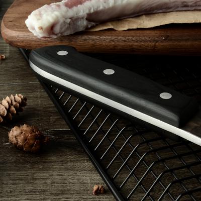 SOWOLL Handmade Forged Butcher Knife High Carbon Clad Steel