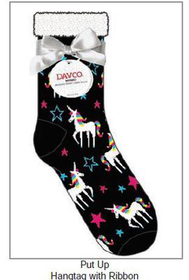 Cabin Slipper Socks W/ Fuzzy Turn-Cuff 2