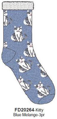 Cabin Slipper Socks W/ Fuzzy Turn-Cuff 1