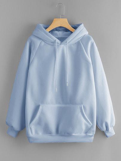 Womens solid color hoodie