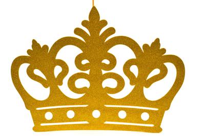 Jumbo Size Princess Crown Glitter Foam Decoration