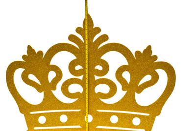 Jumbo Size Princess Crown Glitter Foam Decoration