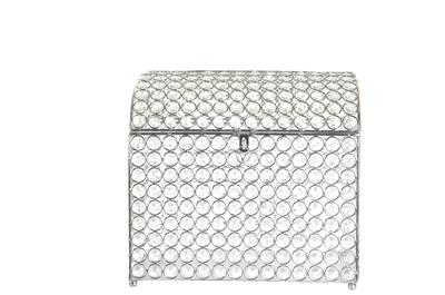 Crystal Money Card Box Wedding Quinceanera Treasure Chest Style