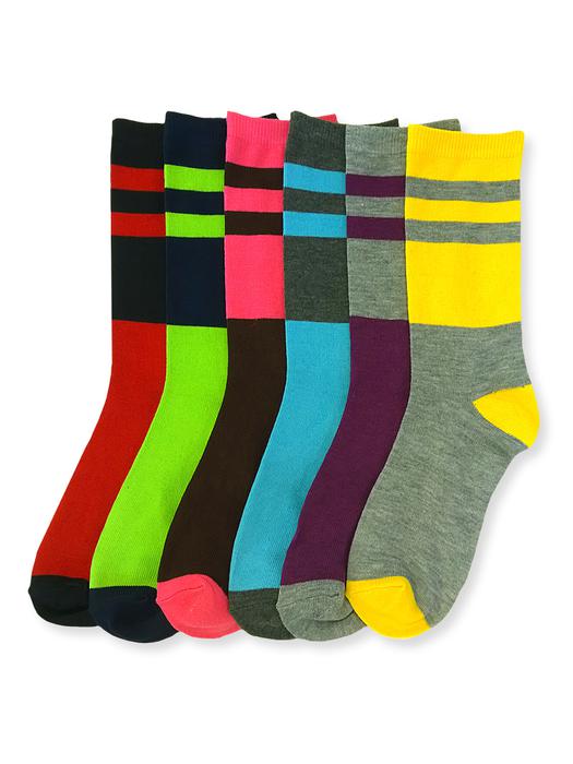 Wholesale Mamia Ladies Design Crew Socks (white)