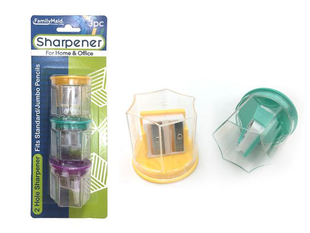 SHARPENERS 3PC 2 BLADE W/ CONT