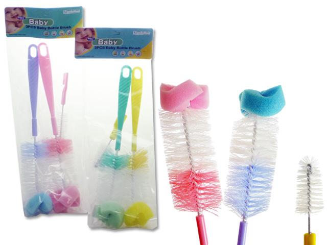 BOTTLE BRUSH 2PCS+NIPPLE BRUSH;HC+OPP.