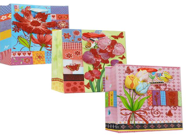 BAG HL FLO 3D 27X36X12CM 3ASST;