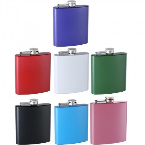6oz Leather Engraved Hip Flask