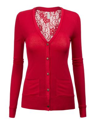 Laced Back Knit Cardigan ∙ CS8258