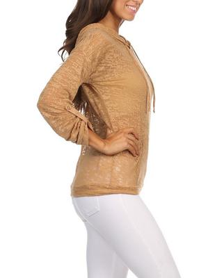 Light Weight Burn Out Pullover Hoodie ∙ CS8227