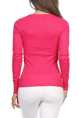 Basic Round Neck Thermal Top ∙ CS1503