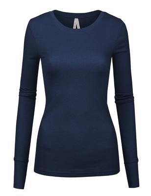 Basic Round Neck Thermal Top ∙CS1503