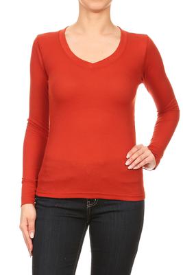 Basic Thermal V Neck Top ∙ CS1504