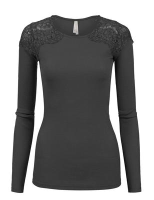 Crochet Shoulder Thermal Top