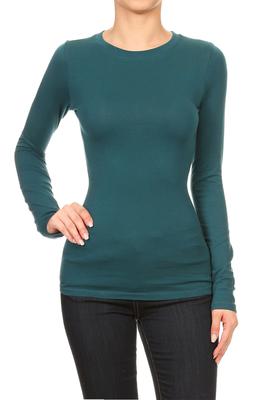Basic Long Sleeve Round Neck