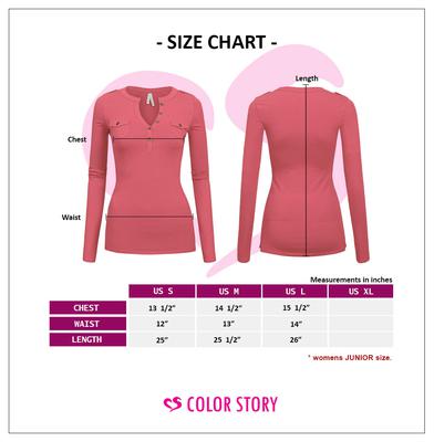 Long Sleeve Henley Top ∙ CS1431