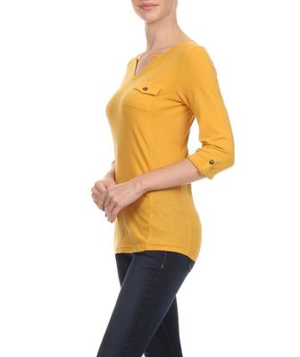 Fashion 3/4 Sleeve Tee ∙ CS10009