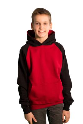 Youth Contrast Raglan Sleeve Pullover Hoodies