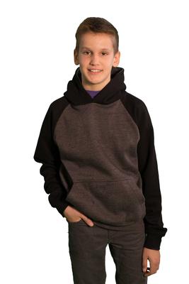 Youth Contrast Raglan Sleeve Pullover Hoodies