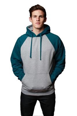 Adult Contrast Raglan Sleeve Pullover Hoodies