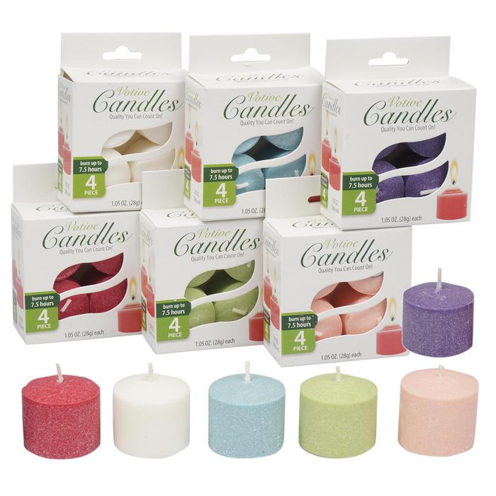CANDLE,4pk PRESS VOTIVE