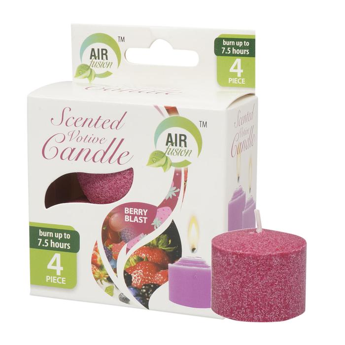 CANDLE,4pk VOTIVE CANDLE BERRY