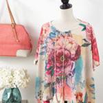 Watercolor Floral Kimono
