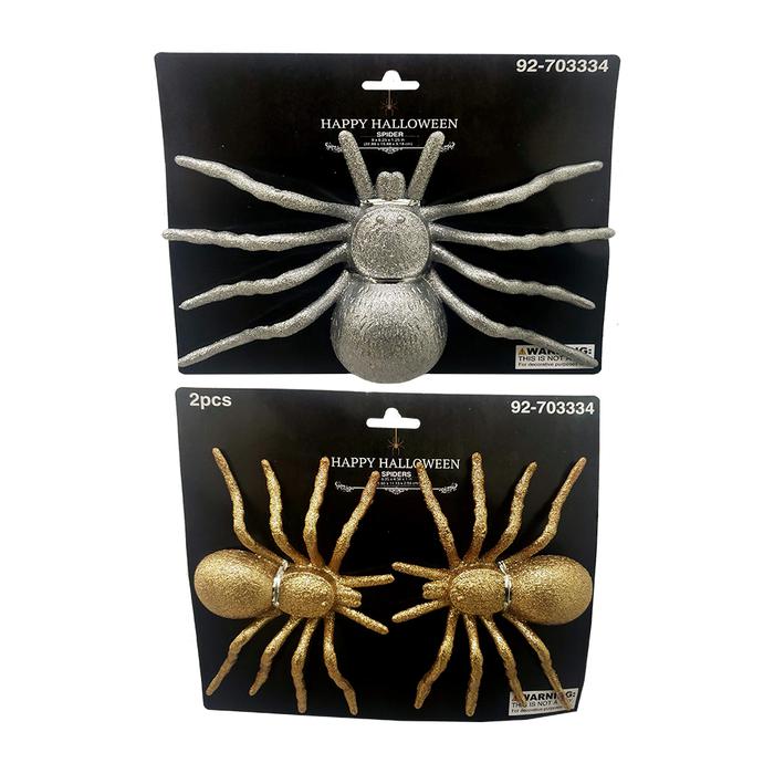 Halloween Glitter Spiders