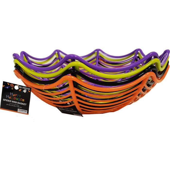 Halloween Spider Web Basket