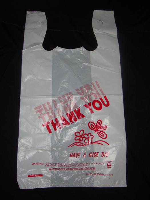 White T-shirt bags