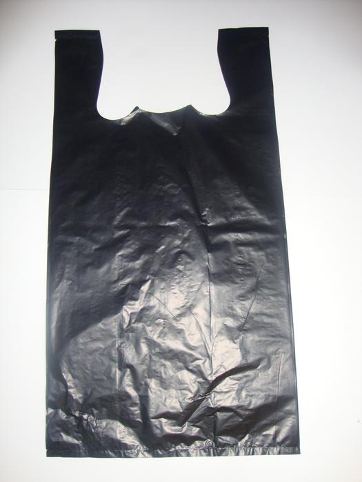 Black T-shirt bags