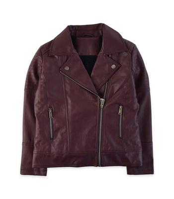 Girls’ Faux Leather Jacket