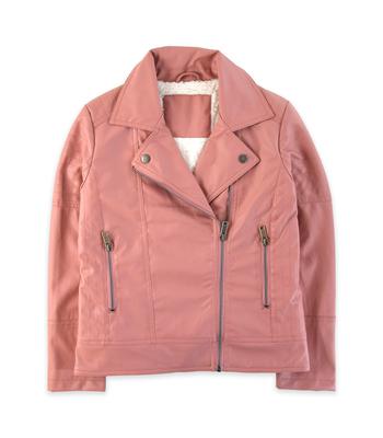 Girls’ Faux Leather Jacket