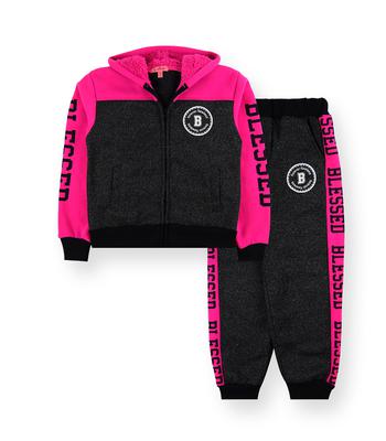 Girls’ 2PC Melange Set DTM Sherpa Hood