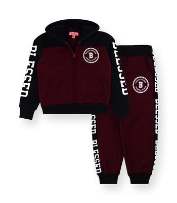 Girls’ 2PC Melange Set DTM Sherpa Hood