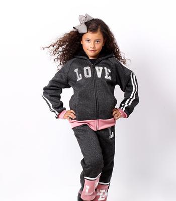 Girls’ 2PC Melange Set DTM Sherpa Hood