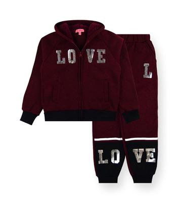 Girls’ 2PC Melange Set DTM Sherpa Hood