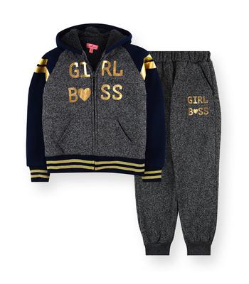 Girls 2PC DTM Sherpa Fleece Set