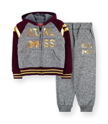 Girls 2PC DTM Sherpa Fleece Set