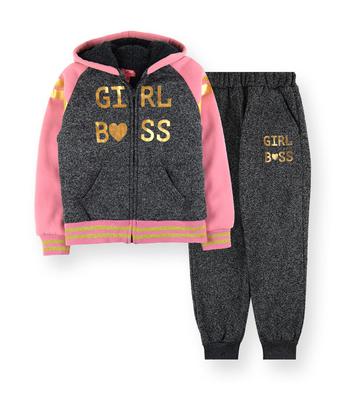 Girls 2PC DTM Sherpa Fleece Set