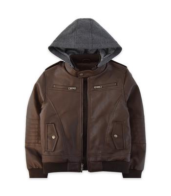 Boys’ Faux Leather Jacket