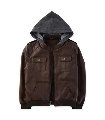 Boys’ Faux Leather Jacket