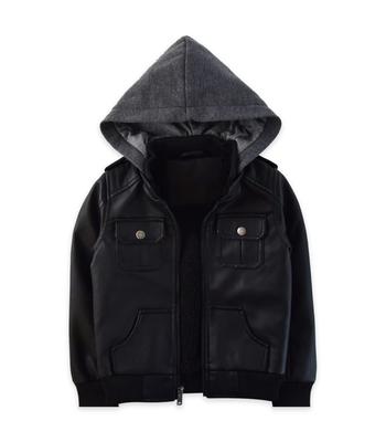 Boys’ Faux Leather Jacket