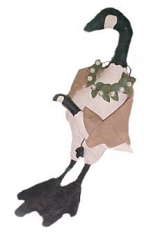 Cloth Canadian Goose with Baby