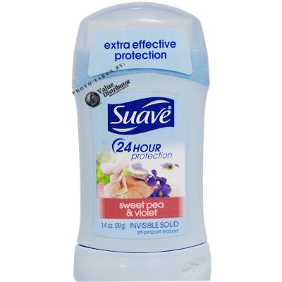 SUAVE DEODORANT – SWEET PEA & VIOLET – 1.4OZ