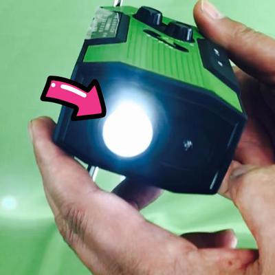 Emergency Solar Crank Weather AM/FM Radio With USB Outlet Power Bank Flashlight