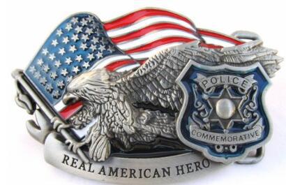 Wholesale American Hero Police Belt Buckle